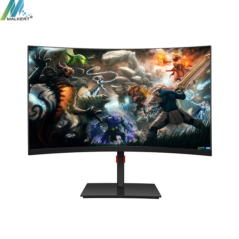 Malkert 27 дюймов высокой четкости игровые мониторы 240 Гц выполненные изогнутый монитор компьютера с цветовой моделью RGB игровая дыхание светодиодный млрд