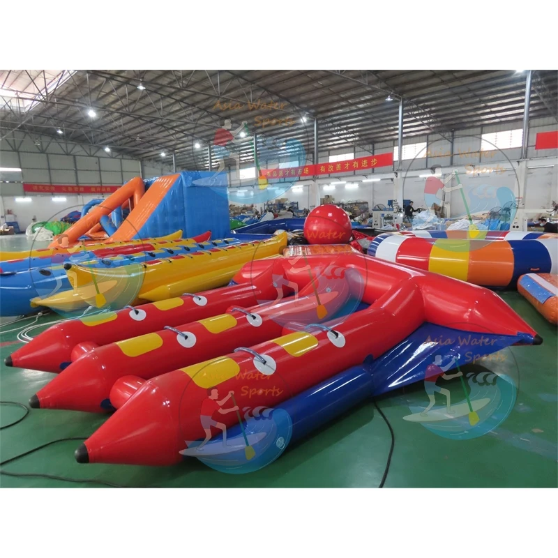 Crazy Water Sports Inflatable Flying Fish Tube Towable Inflatable Flying Fish Banana Boat For Jet Ski