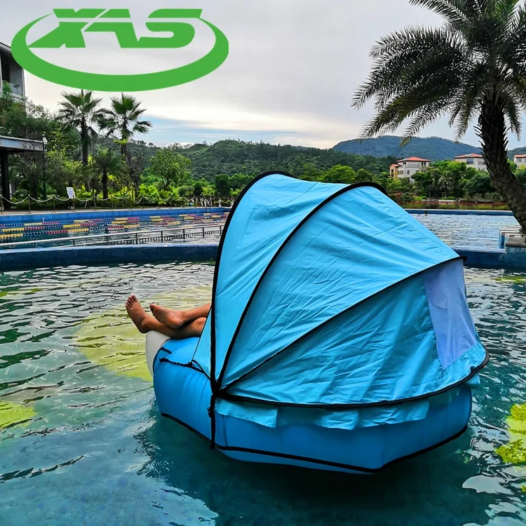 Hot Sale Outdoor Double Inflatable Air Sofa Camping Inflatable Lounger with UV-proof Tents
