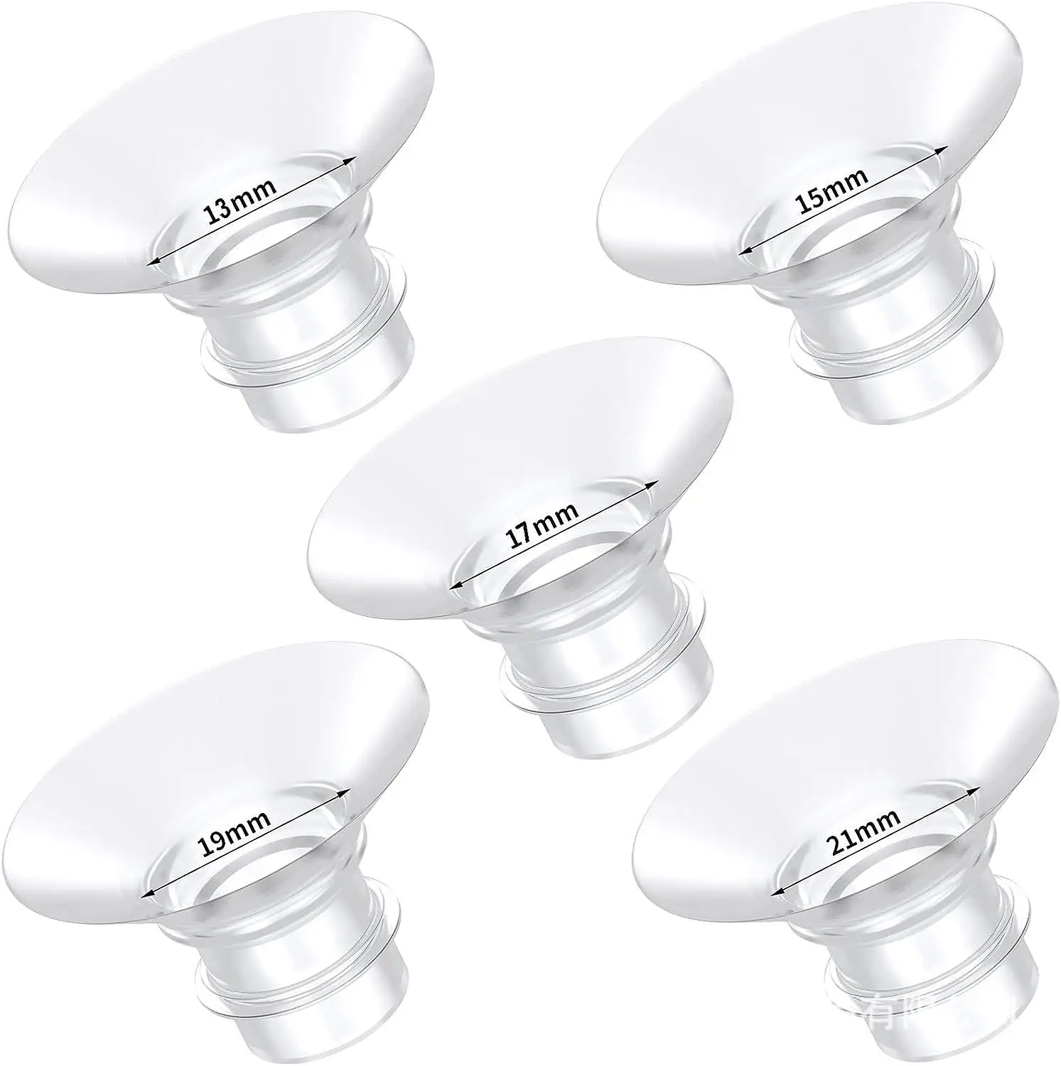 13MM 15MM 17MM 19MM 21MM 24MM  Clear Silicone Breast Pump Flange Insert Silicone Liquid Breast Pump Accessories