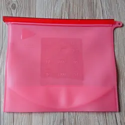 BPA free Leakproof Preservation Reusable Food Fresh Cover Silicone Food Storage Bag