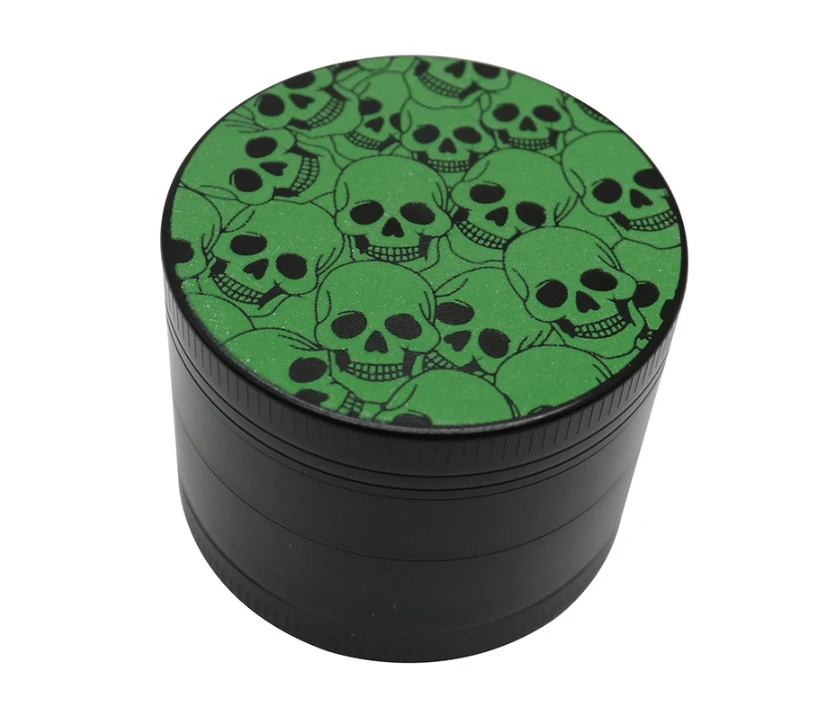 Wholesale  50mm  4 layer luminous herb grinder tobacco glowing in the dark