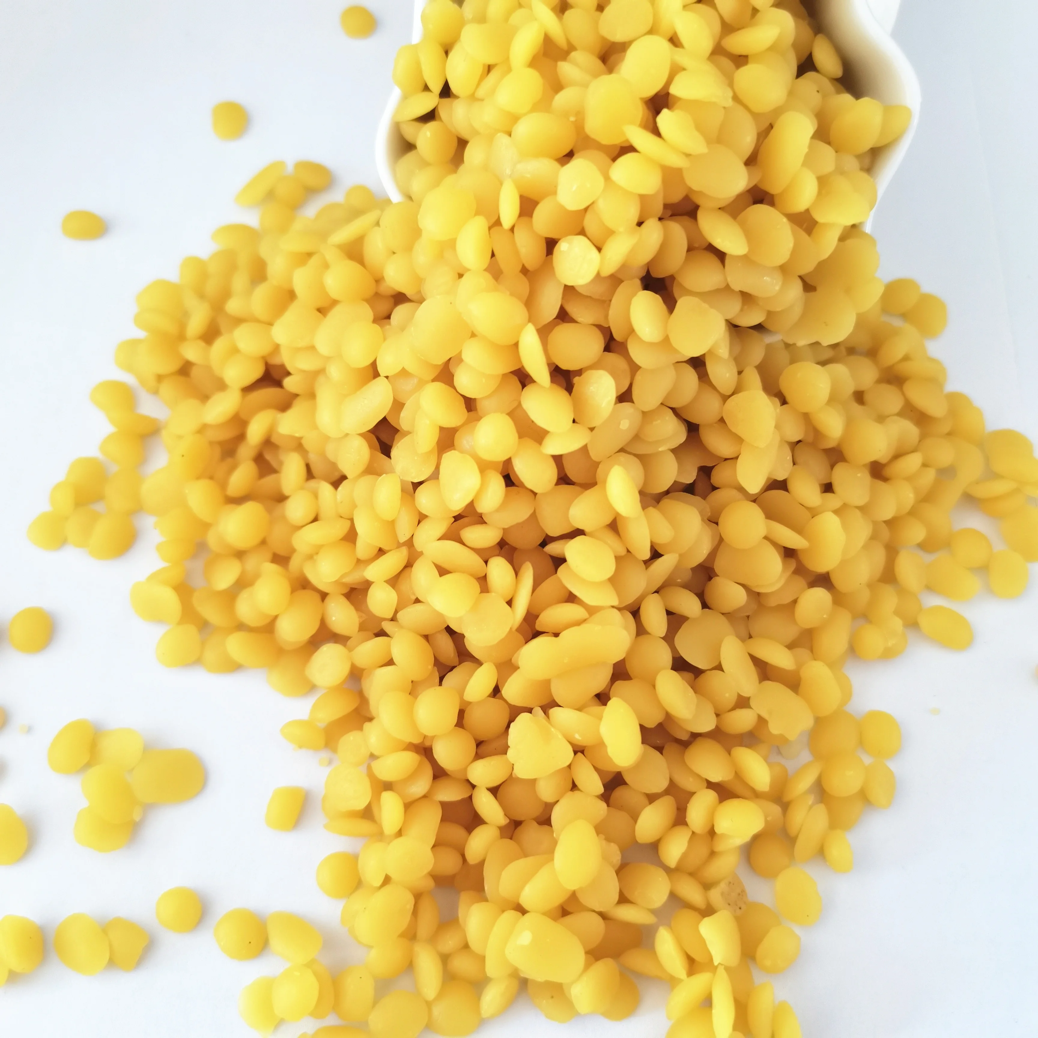 Wholesale beeswax pellets pure natural refined yellow beeswax