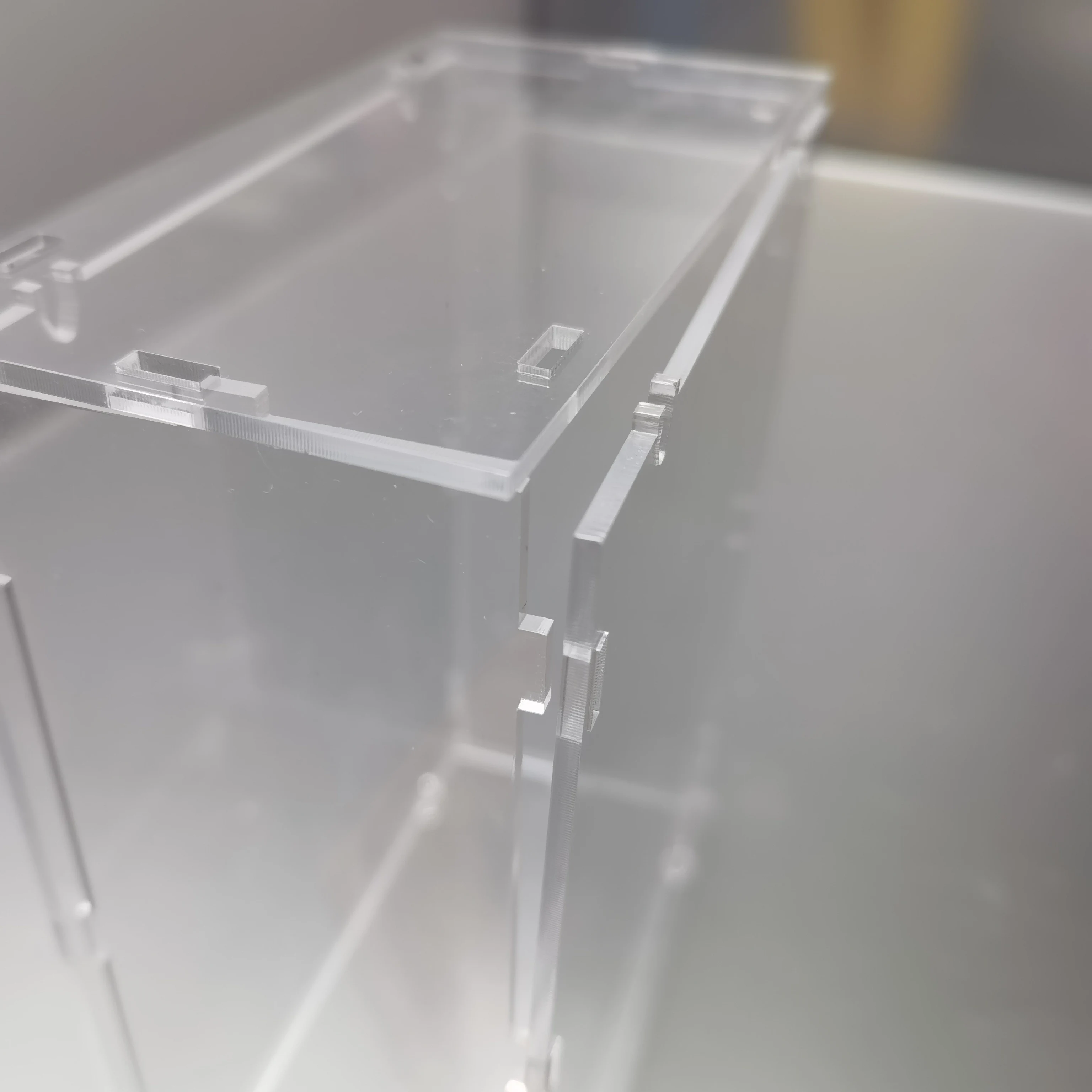 Clear Acrylic Display Case Assemble Countertop Box Cube Organizer Stand Dustproof Protection Showcase for Action Figures Toys