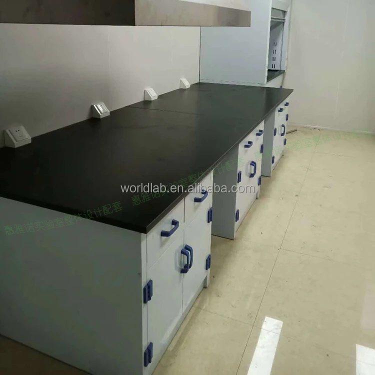 Strong acid and alkali resistant laboratory furniture cabinets PP material experimental table