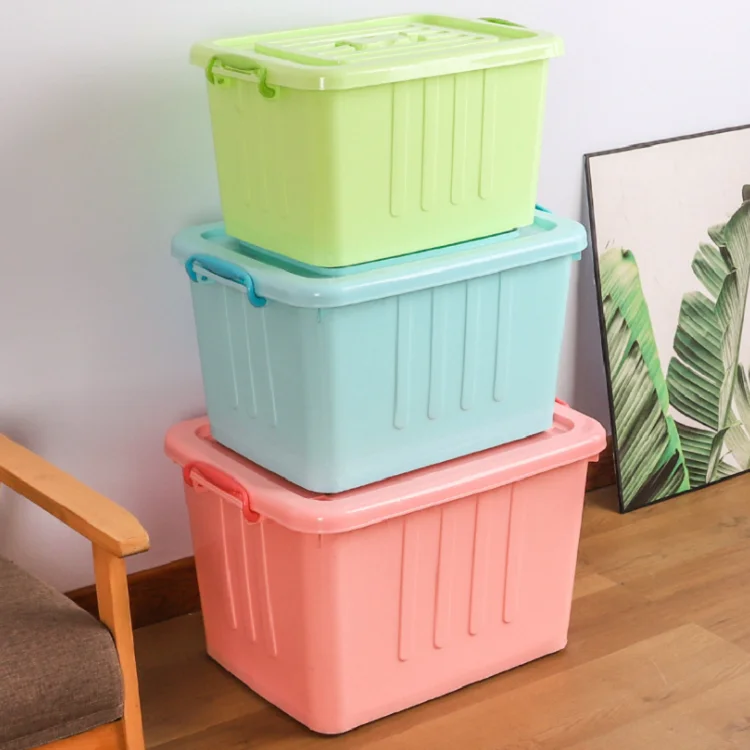 Multi-function PP plastic storage box 5 container 50 liter,empty containers giant size storage