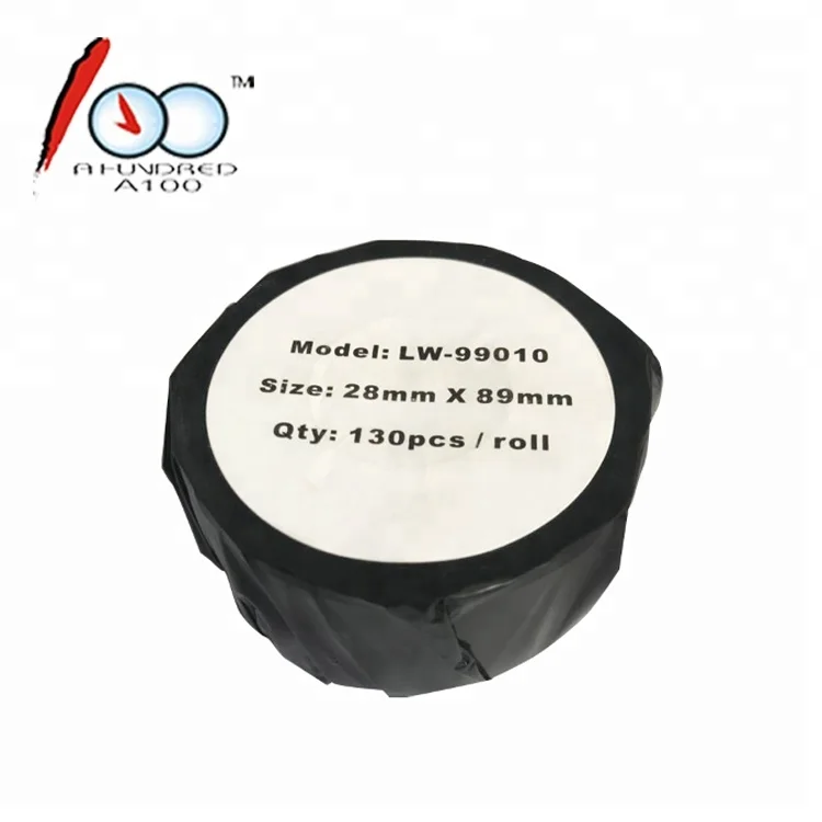 Compatible Dymo Label LW 99010 black on white 28mm * 89mm thermal adhesive address labels