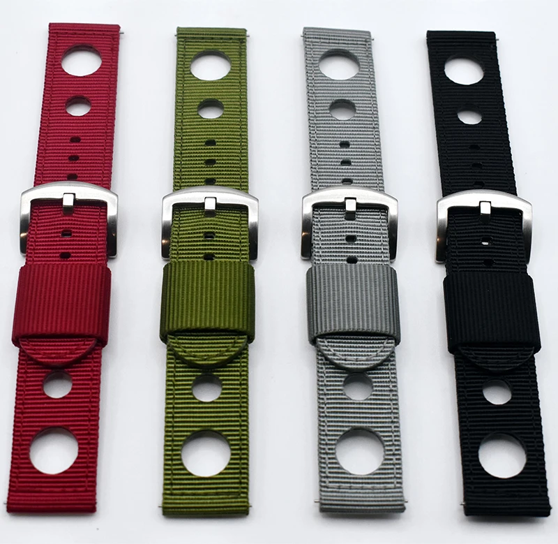 Factory Quick Release18mm 20mm 22mm 24mm  Seatbelt Nylon Watch Band For Galaxy  Watch Strap