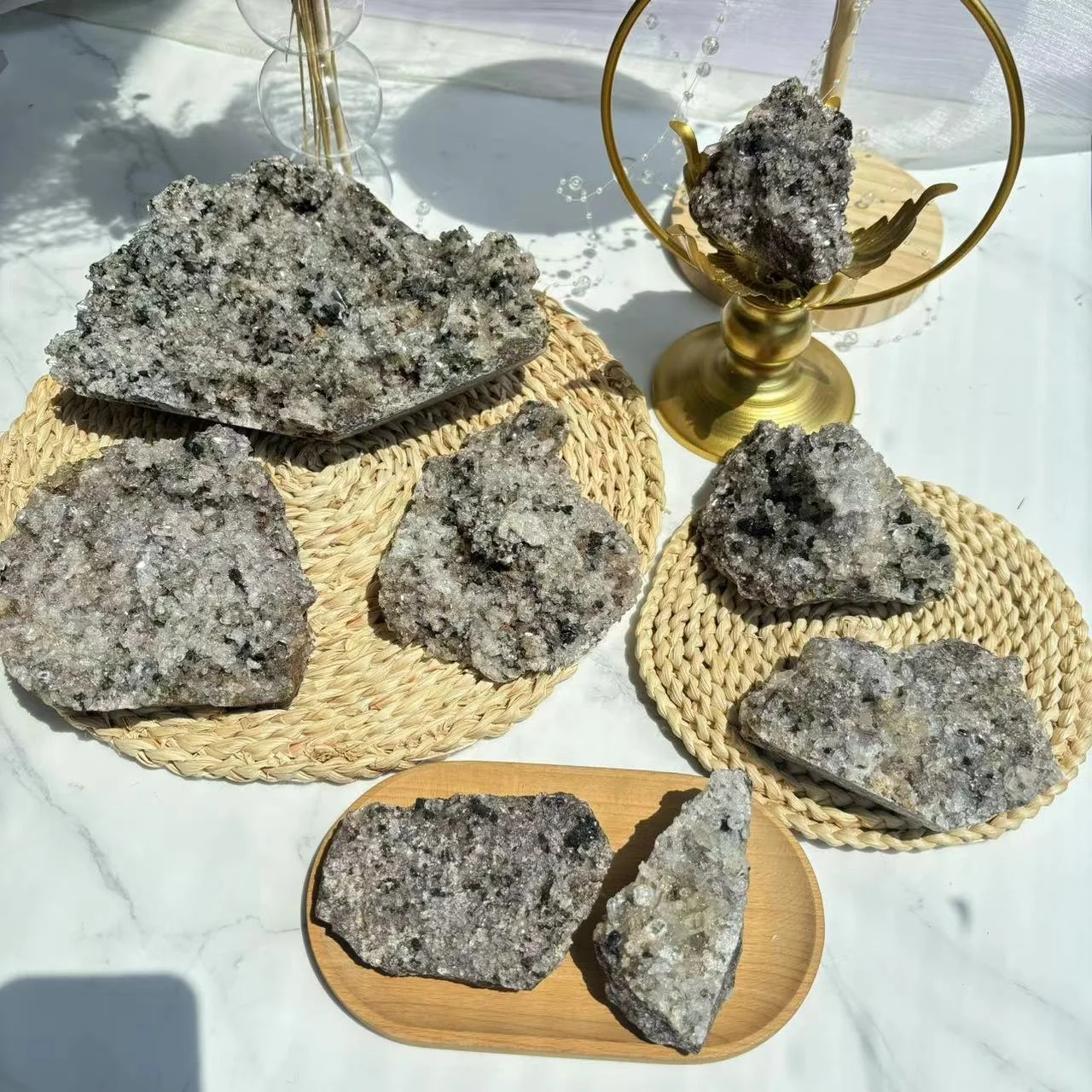 Wholesale Natural Quartz Specimen Original Crystal Healing Stones Garden Quartz Cluster For Collection