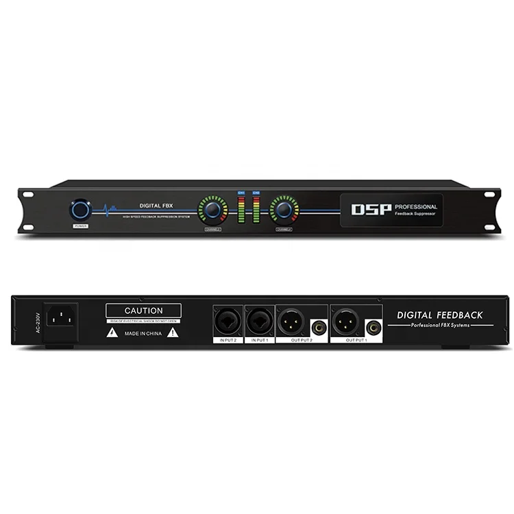 FBX220 Outdoor Stage dj Dual Channel Feedback Suppressor Professional Dsp Feedback Controller