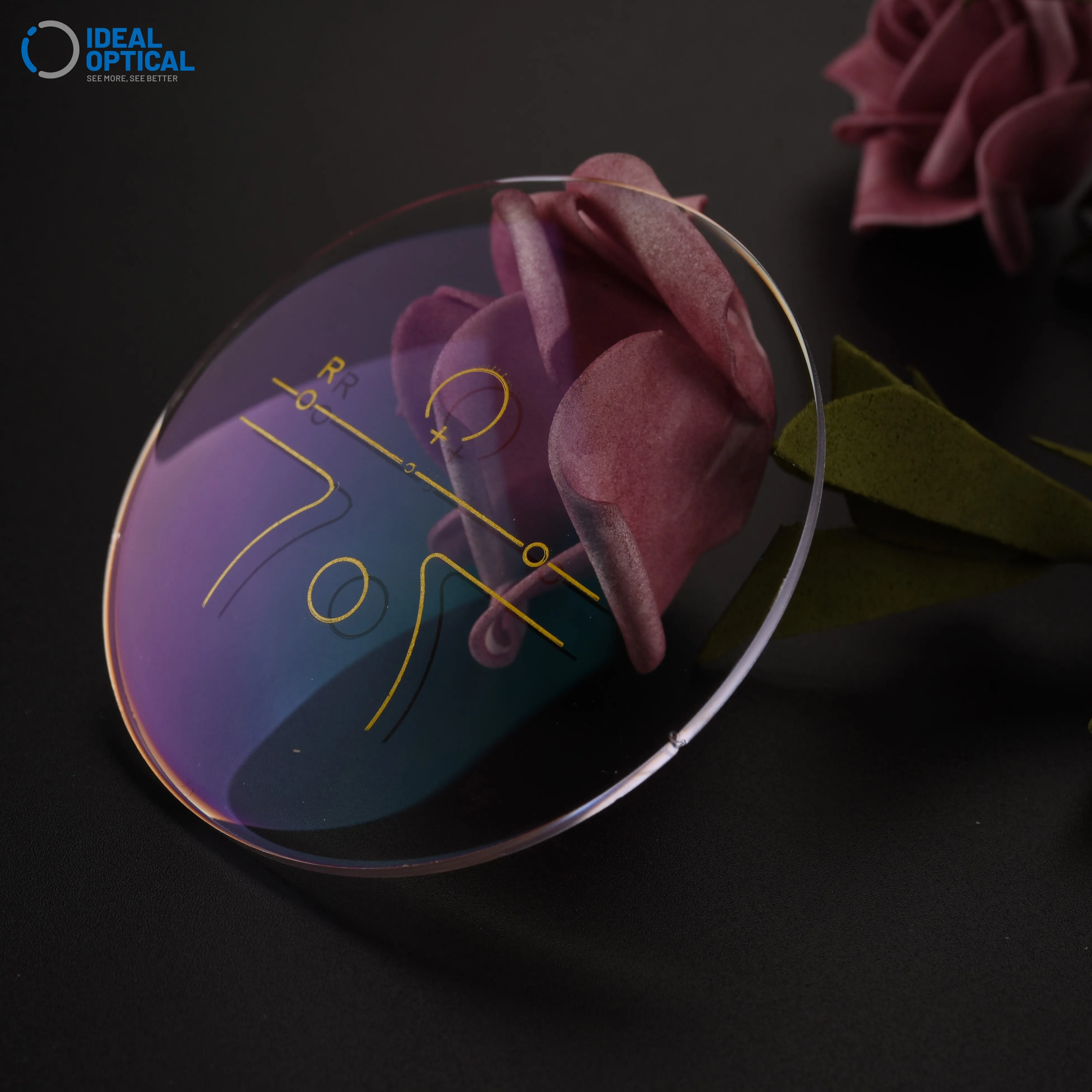IDEAL Prescription Lens Optical Lens 1.6 MR-8 Free Form Progressive Manufacturers In China