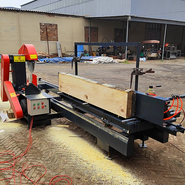 Brand New 380V Horizontal Square Wood Push Semi-Automatic Circular Saw 380V Horizontal Log Cutting Board Saw Saw Machine