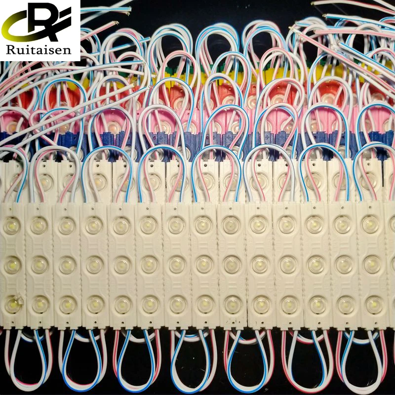 Super Bright SMD 2835 LED Injection lens Module 1.5W Advertisement Design High Quality LED Module Lighting Module 3 LEDs DC12V