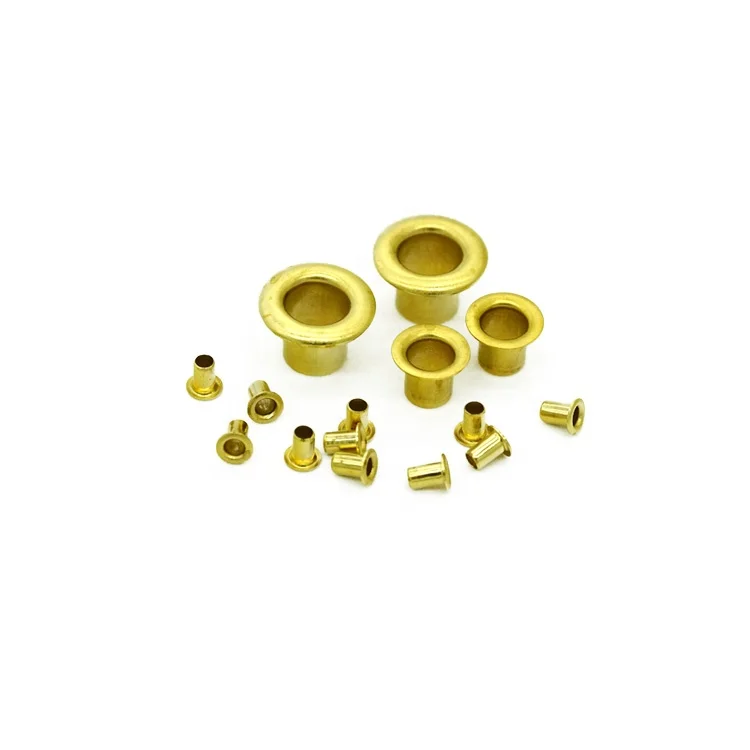 custom Tin plating  brass eyelet hollow tubular rivets for PCB