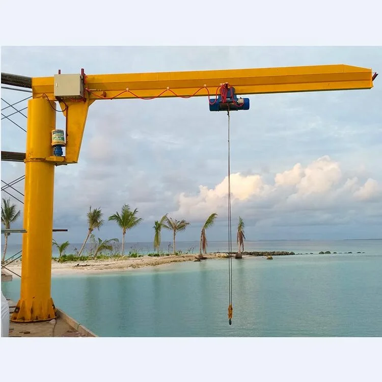 Fixed column hoisting jib crane price hoist 360 degree manufacturing