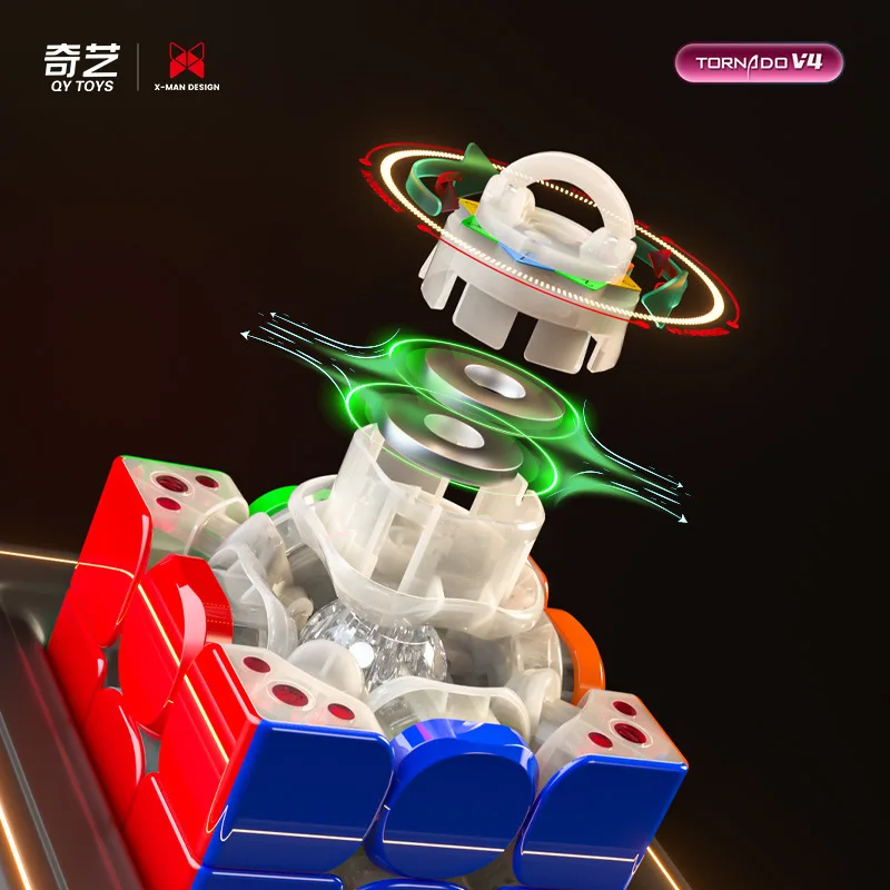 Qiyi Feng 3*3*3 Generation IV XMDV4UV Feng 4 Drill Surface 3rd Order Magnetic Speed Twist Race Flagship magic Cube