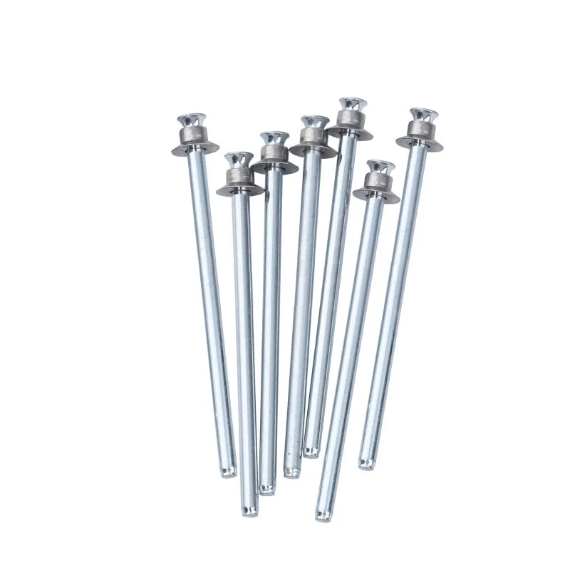 Алюминиевая нержавеющая сталь простая углеродистая оцинкованная с открытым концом двойная плоская потайная головка заклепки для листового металла