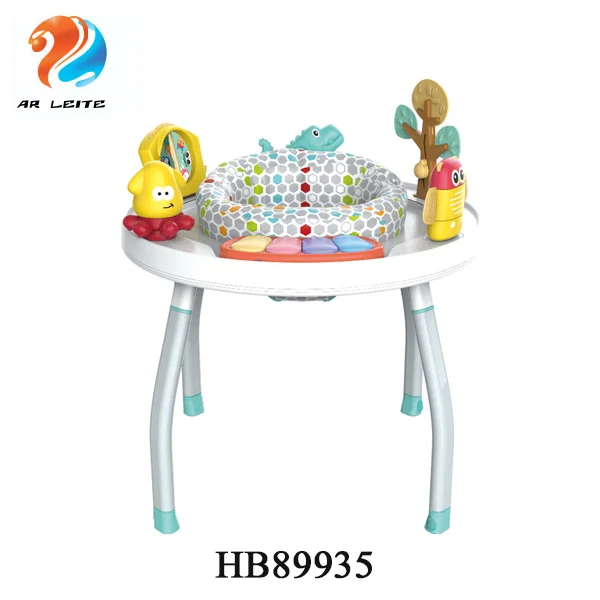 New Arrival Multi Functional 5 In 1 Kids Chair With Game Table Musical Baby Walker With Universal Wheel Removable Baby Jumper