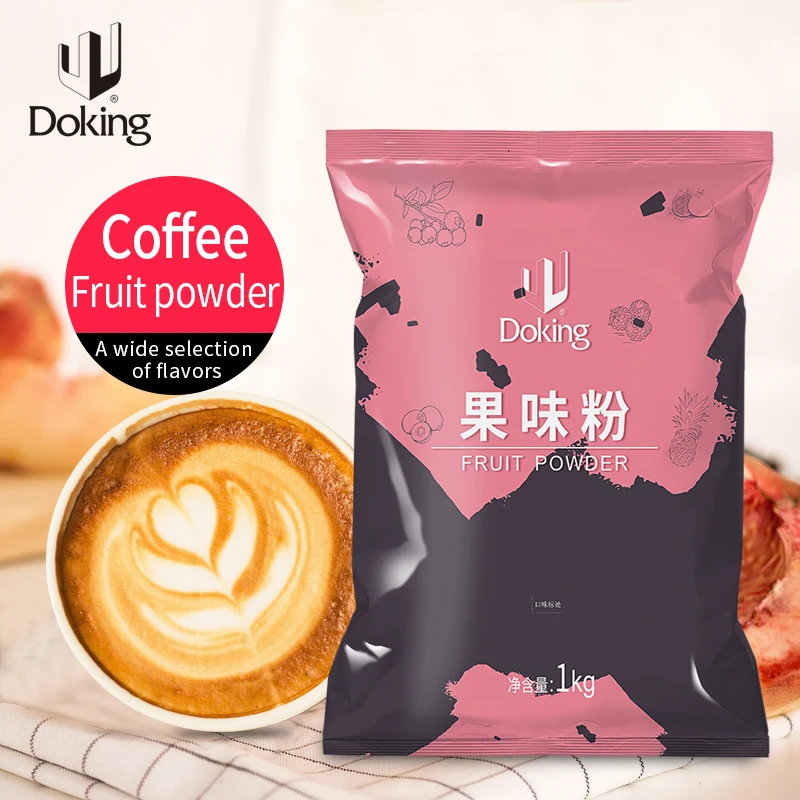 Doking Coffee Flavor Milk Tea Powder 1kg Flavored Bubble Tea Powder  for Drink Shop