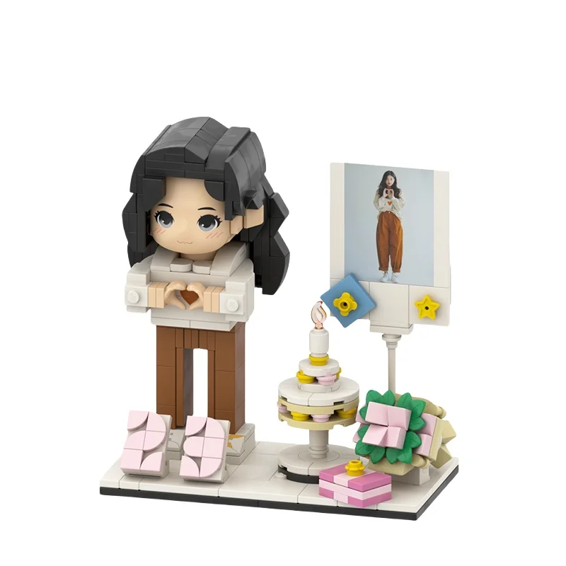 3D Face  Mini Figures Construction  Birthday Gift for Girls   bricks mini people dolls educational toys
