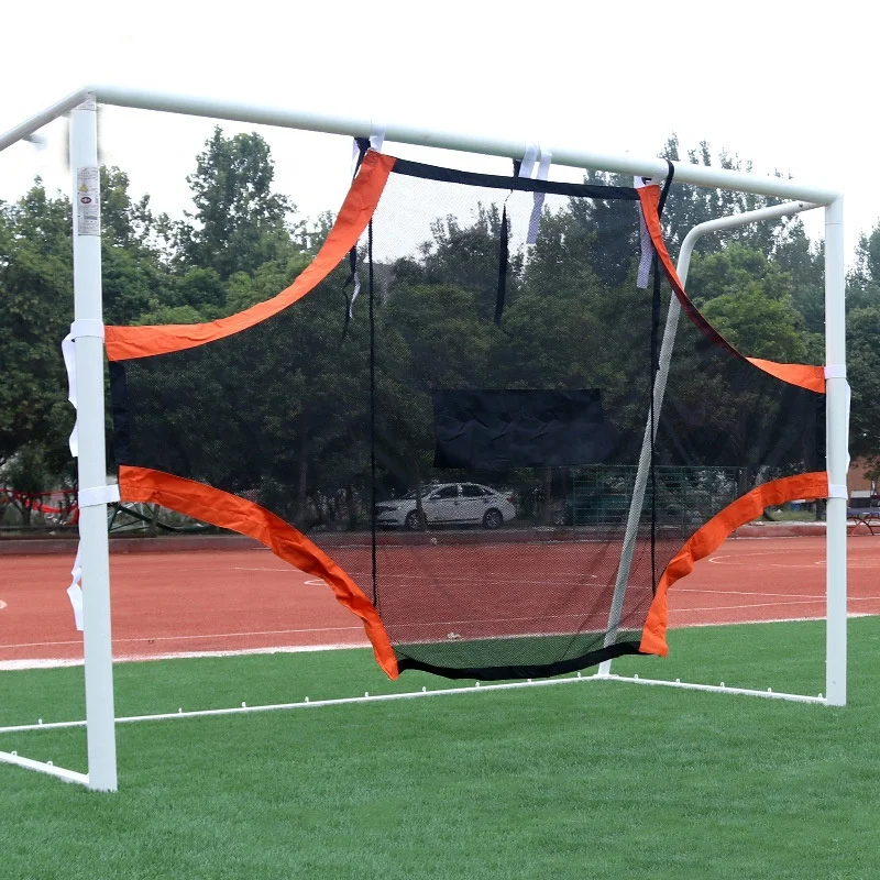 Training Equipment Professional Sale Mesh Ropes Kids Foldable 8X24 Portable Post Shot Rebound Target Soccer Football Goal Nets