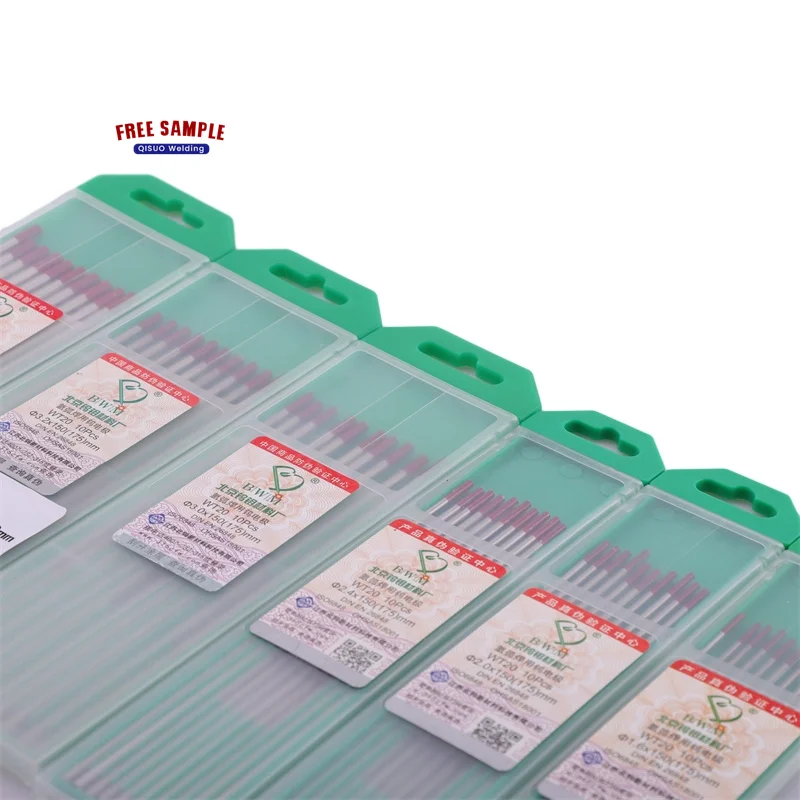 WT20 Thoriated Tungsten Needle Tungsten Electrode Argon Arc Welding Red Head Tungsten Needle 1.6/2.4/3.2mm