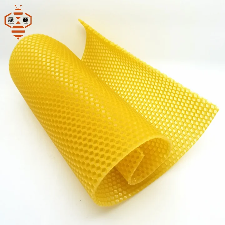 Shengyuan bee High Quality Natural Raw Yellow Bee Wax Foundation Sheet