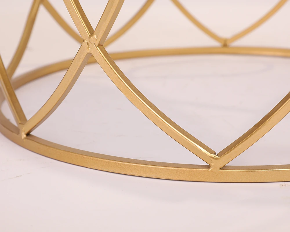 Metal table top mirror decoration table coffee table