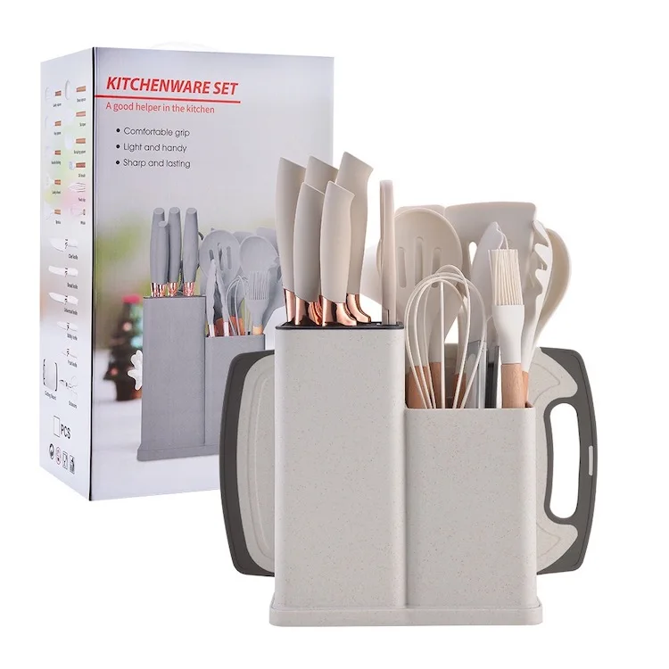 Professional Cheap Price Factory Direct 19pcs Silicone Cooking Utensil Set Silicone Kitchen Accessories
