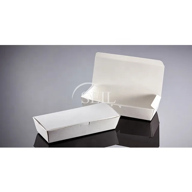 
SL P23oz, Bio Compostable White Paper Pail / Packaging Food Container / Takeaway To Go Disposable Noodle Box 