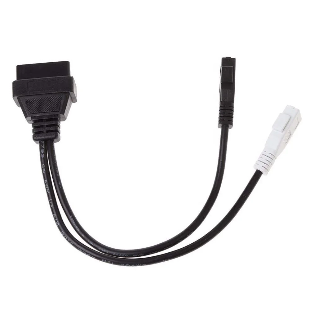 2 x 2 to 16 Pin OBD2 Female Adapter Connector Diagnostic Cable 2x2 to OBDII 16 Pin Adapter  4 Pin Connector Cable For SKODA