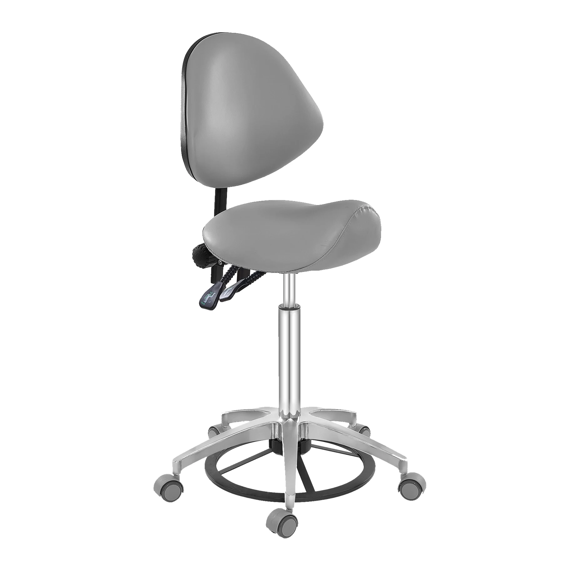 Antluplus Medical Stool Saddle Chair Hospital Chair with tilting function Saddle Stool Ergonomic Dental Saddle Stool