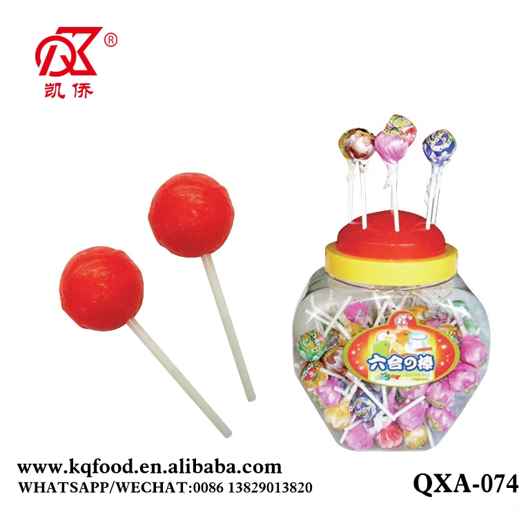 11g Halal Colorful Ball Shape Fruit Pop Lollipop