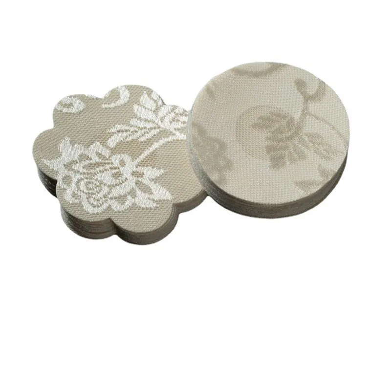 Wholesale 5 pairs of disposable lace nipple pads for breast sexy nipple pads with petal opaque bra nipple pads