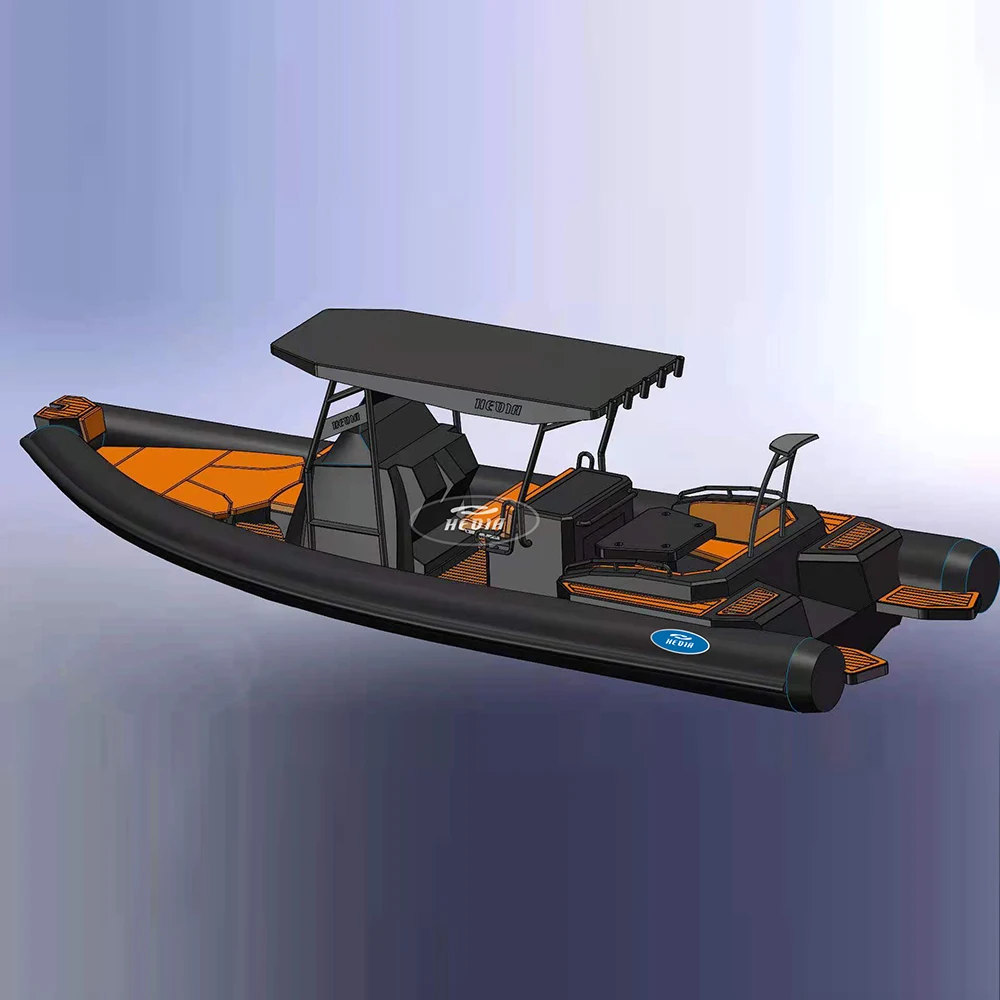 RHIB 800 26 футов орка военный гипалон высокая производительность полиция Круизная алюминиевая надувная лодка 8