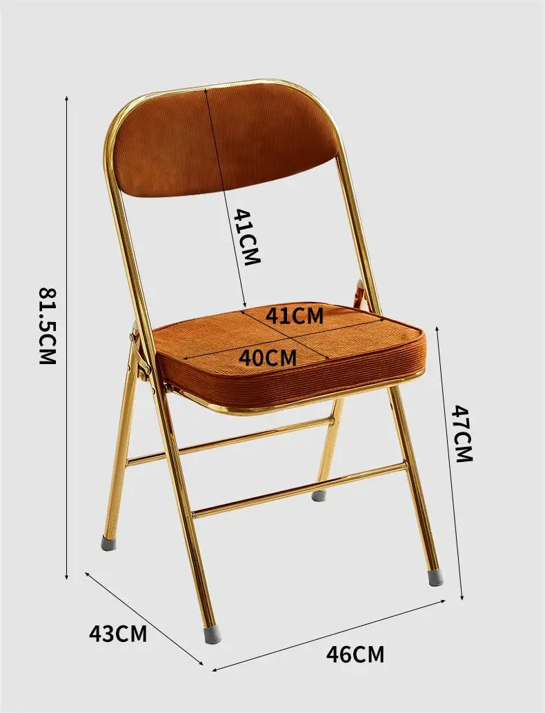 Wholesale Cheap Commercial Stackable Black Metal Folding Chair Home Office Furniture Folding Metal Chairs