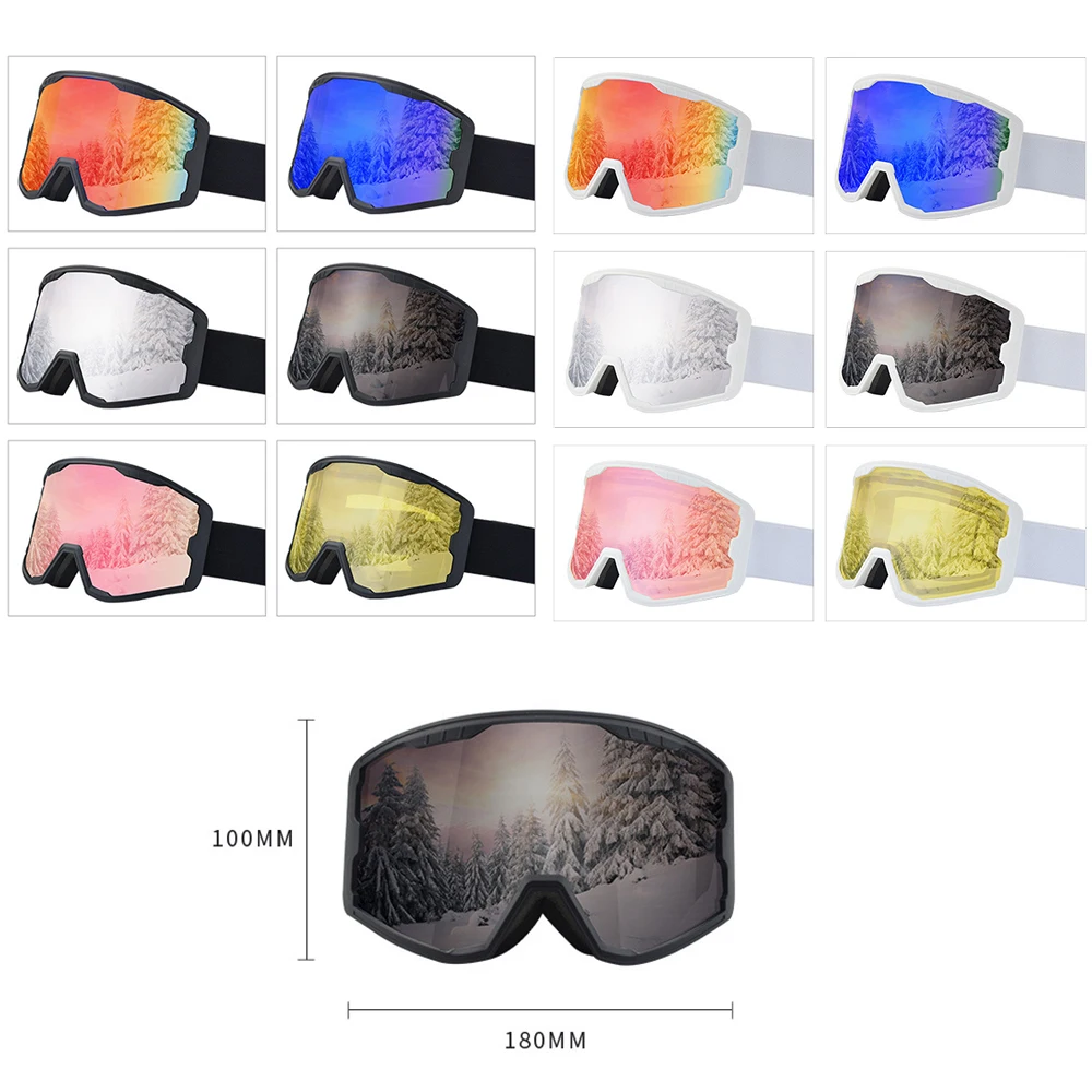 Wildrex Adult double-layer anti-fog ski goggles, mountaineering goggles snow blindness snow goggles unisex cocard glasses
