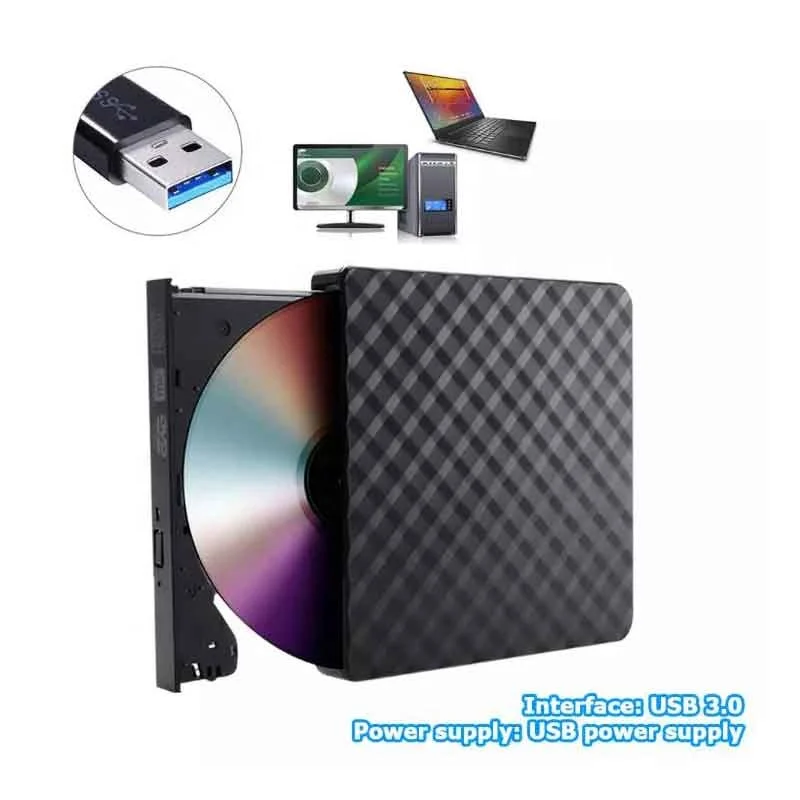 Портативный Dvd Rom Usb3.0 драйвер компьютерная оптическая диска тонкий внешний Usb 3 0 Rw Cd писатель
