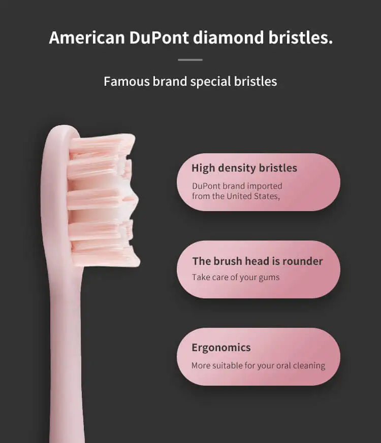 shuling sonic Oral Care Electric toothbrush 42,000 vibration black and white automatic charging toothbrush