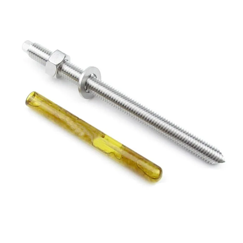 Wholesale Anchoring Chemical M8 M24 Stainless Steel 304 glass capsule hilide Chemical anchor bolts