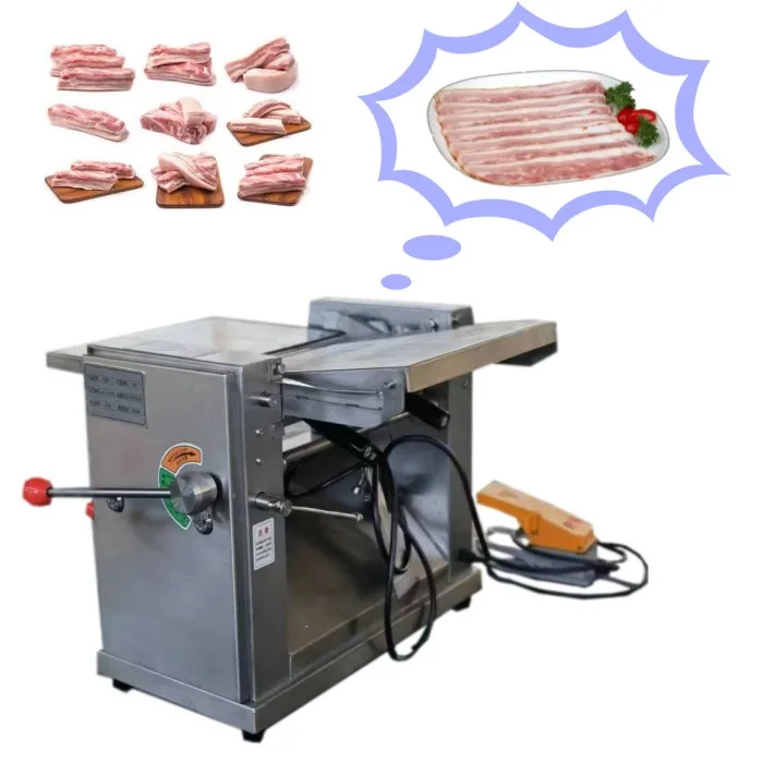 Israel customization meat slicing machine beef slicer pork skin cutting machine meat skin slicer pork skin peeling machine sale