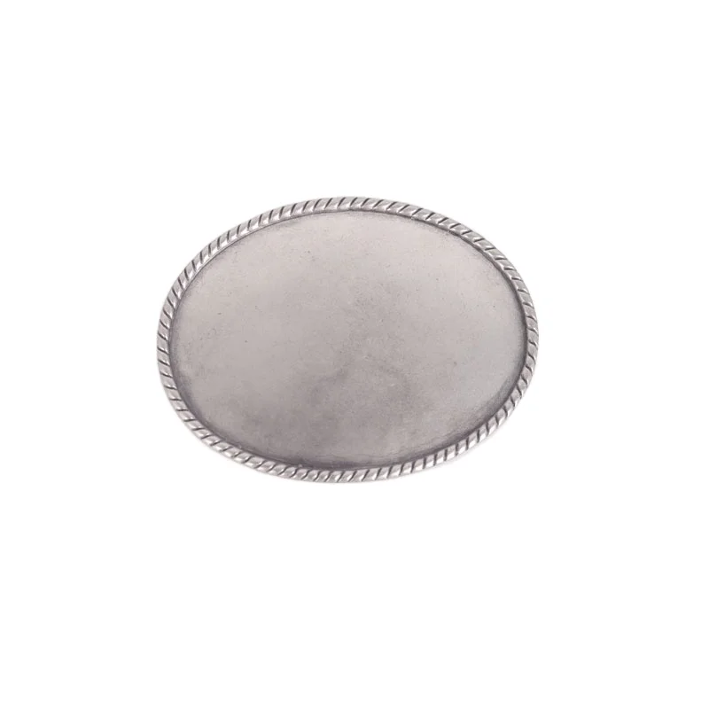 Manufacturer DIY Belt Buckle Blank Plain Western Custom Buckles with Rope Edge