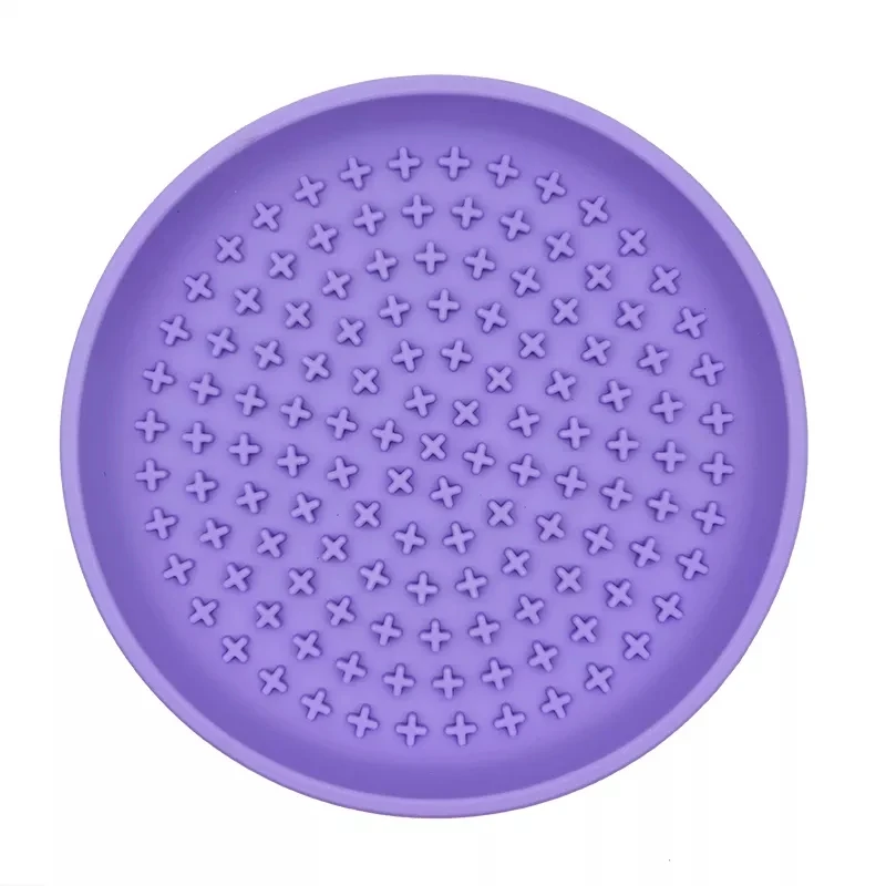 Interactive Dog Lick Bowl BPA-Free Silicone Feeding Bowl Anxiety Relief Slow Eating Pet Food Bowl with Suction Cups