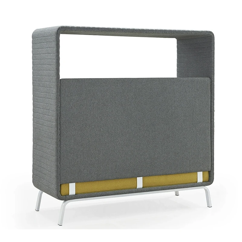 2024 Modern Office Meeting Pod Sofas With High Back Stainless Steel Feet Telephone Booth Sofa Set Furniture Office