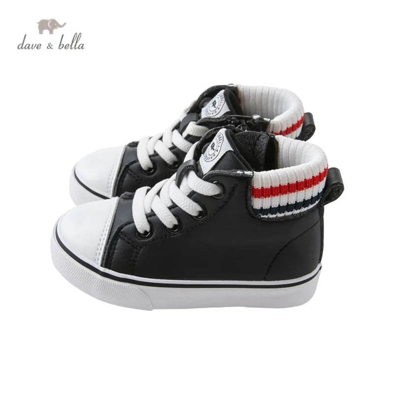 DB14709 Dave Bella  autumn new baby mid top sneakers casual shoes children toddler shoes