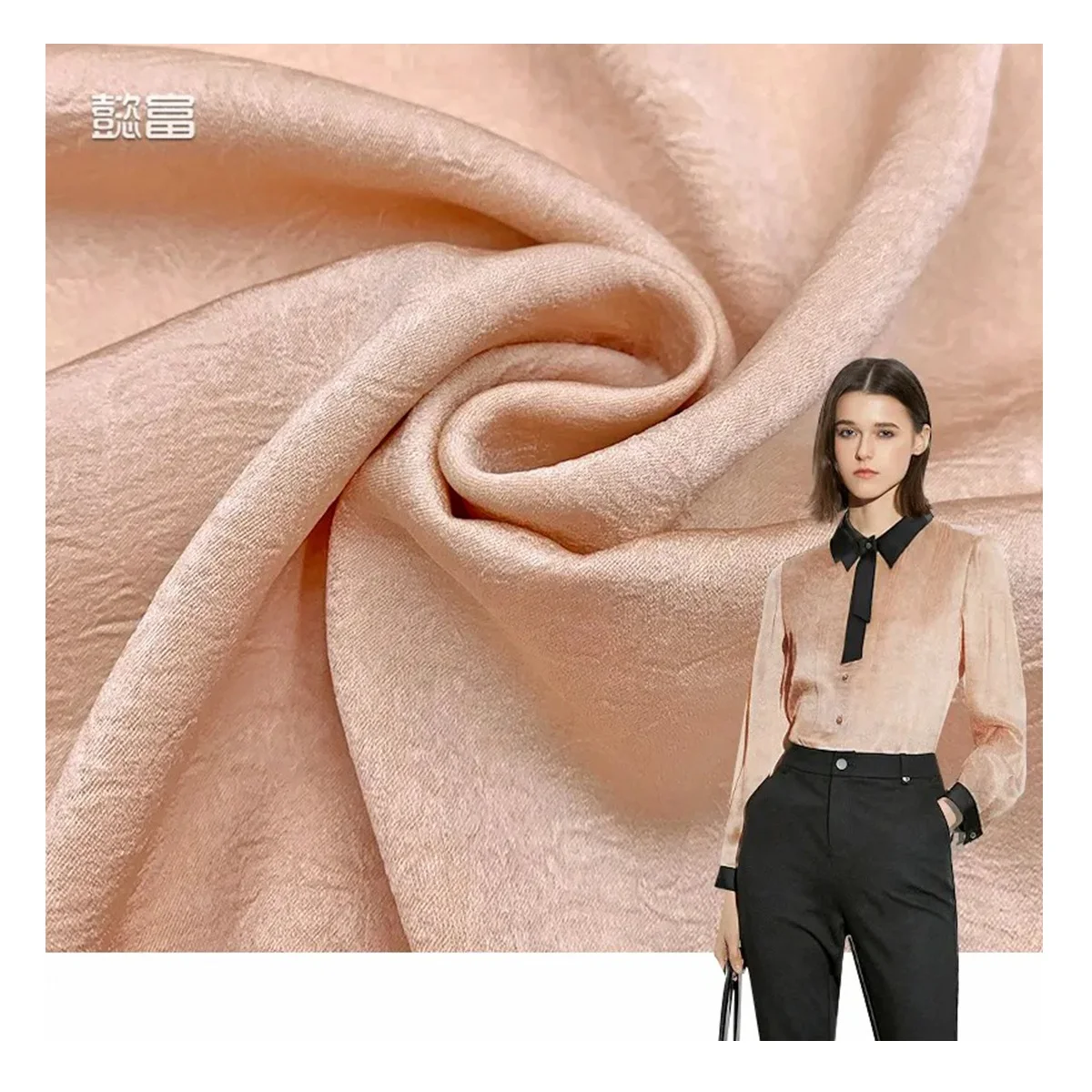 Silk Polyester Dress High Quality Crinkled Lining Wholesale Chiffon Korean Soft Tulle Supplier Designer Crepe Velvet Fabric