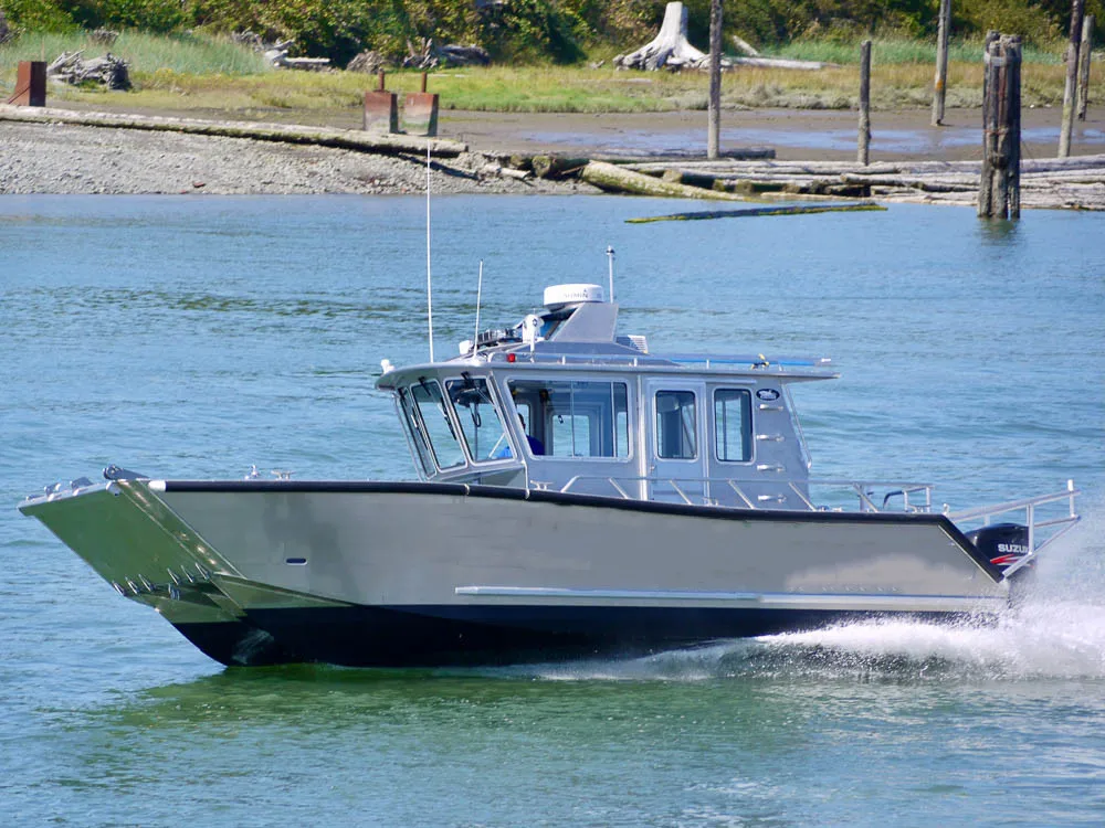 Kinocean Wholesale New Product Small Customized V Hull Full Weld Aluminum Landing Craft Boats Fishing Vessel