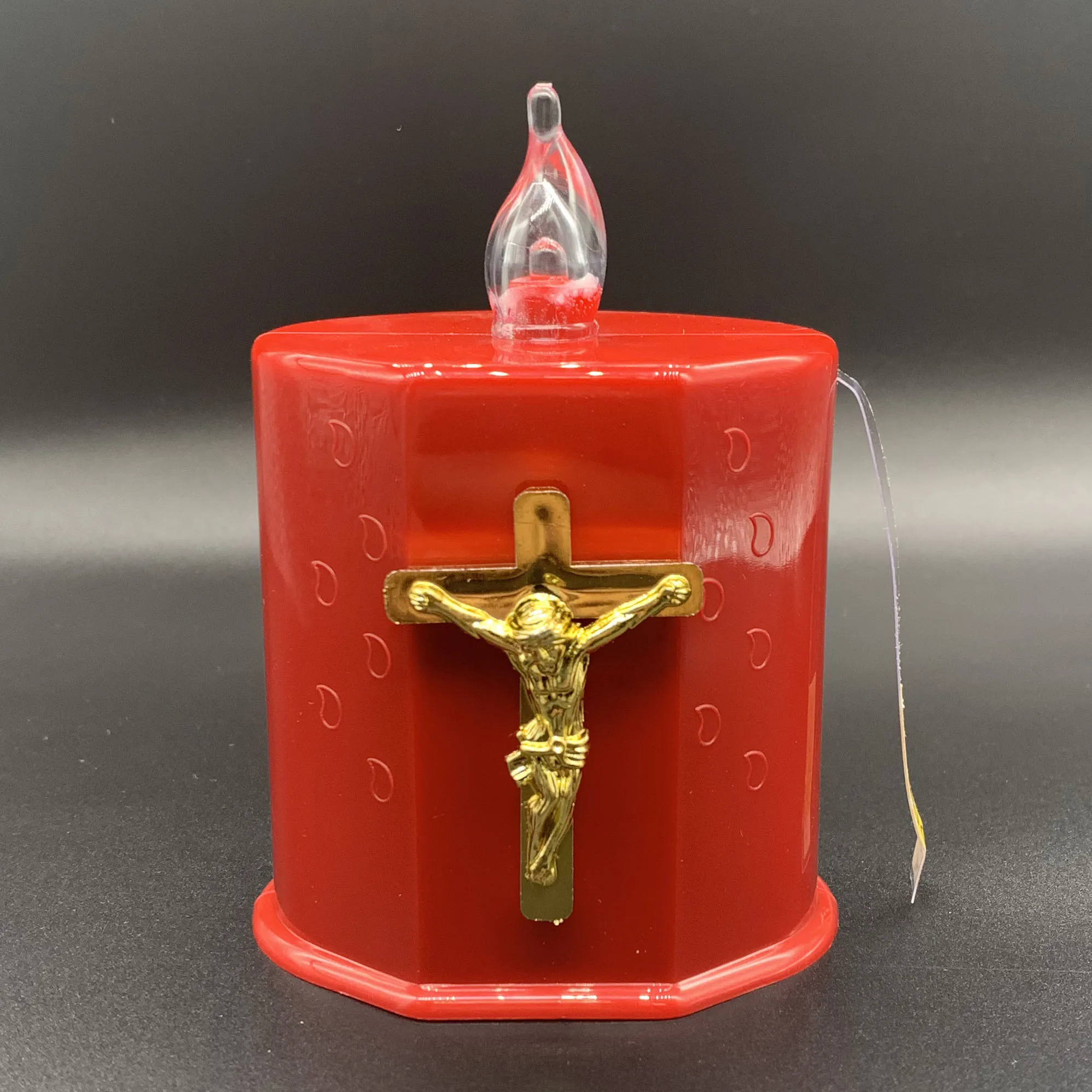 
Waterproof LED grave candle cemetery candle eternal light with batteries flicker effect 