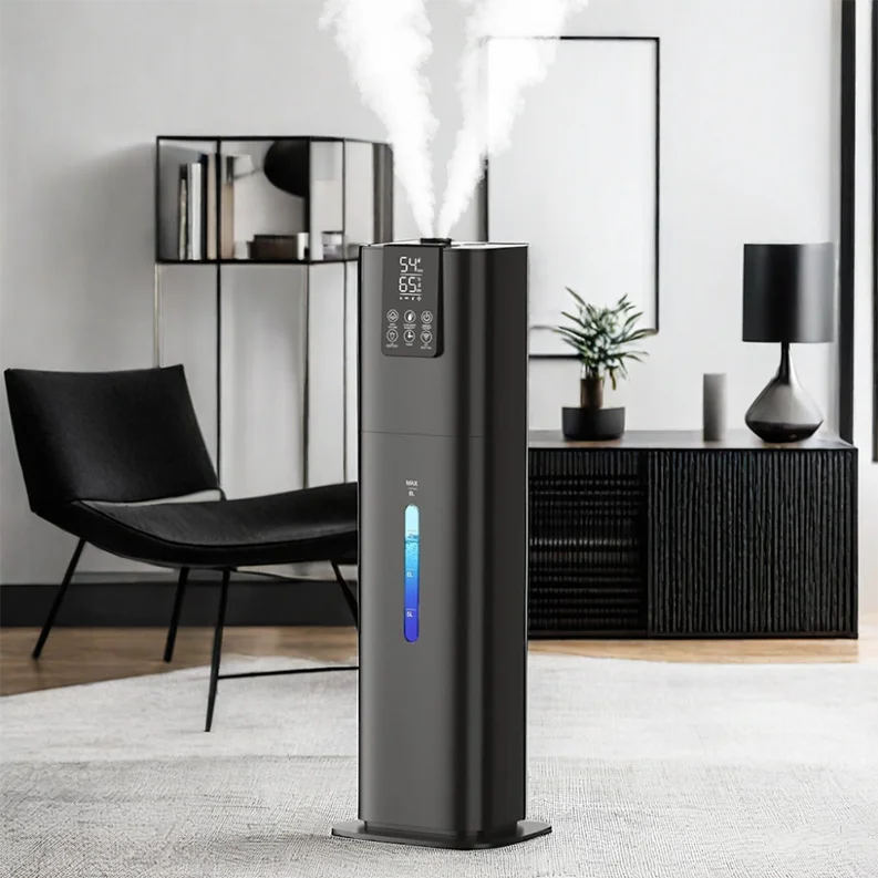 RUNAL H786 8L Humidifier Big Capacity Large Size 8 Litre Smart Electric Cold Mist Ultrasonic Air Humidifier for Home Room