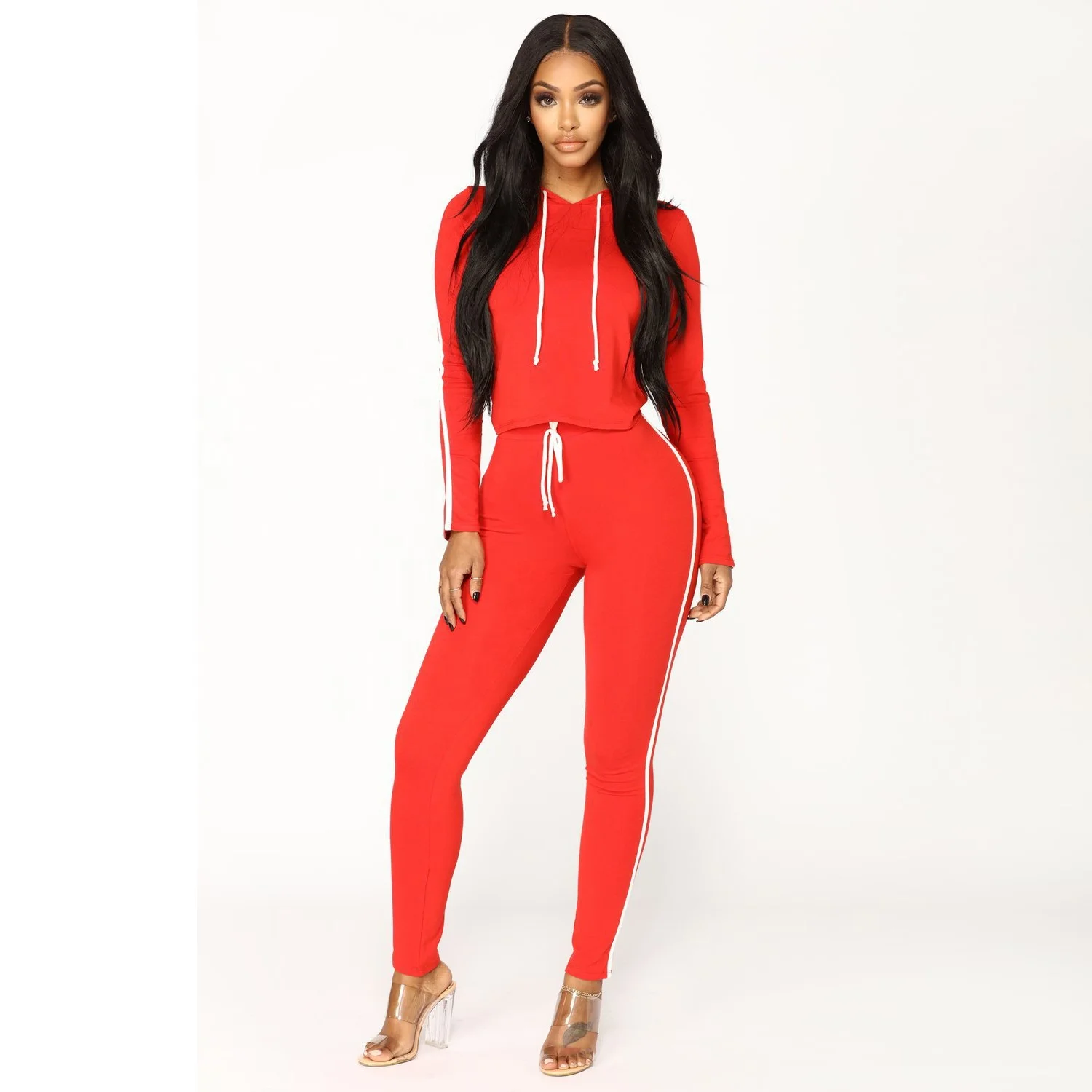 custom fashion gym women tracksuit sweatsuit set running tracksuit for women